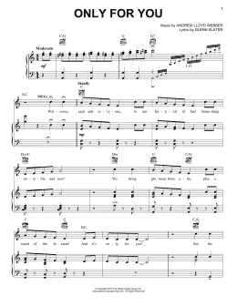 page one of Only For Him/Only For You (Piano, Vocal & Guitar Chords (Right-Hand Melody))