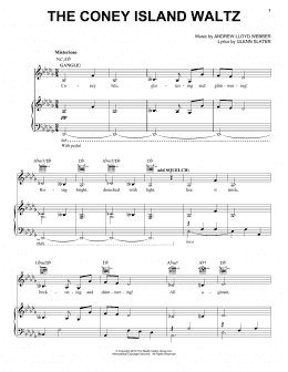 page one of The Coney Island Waltz (Piano, Vocal & Guitar Chords (Right-Hand Melody))