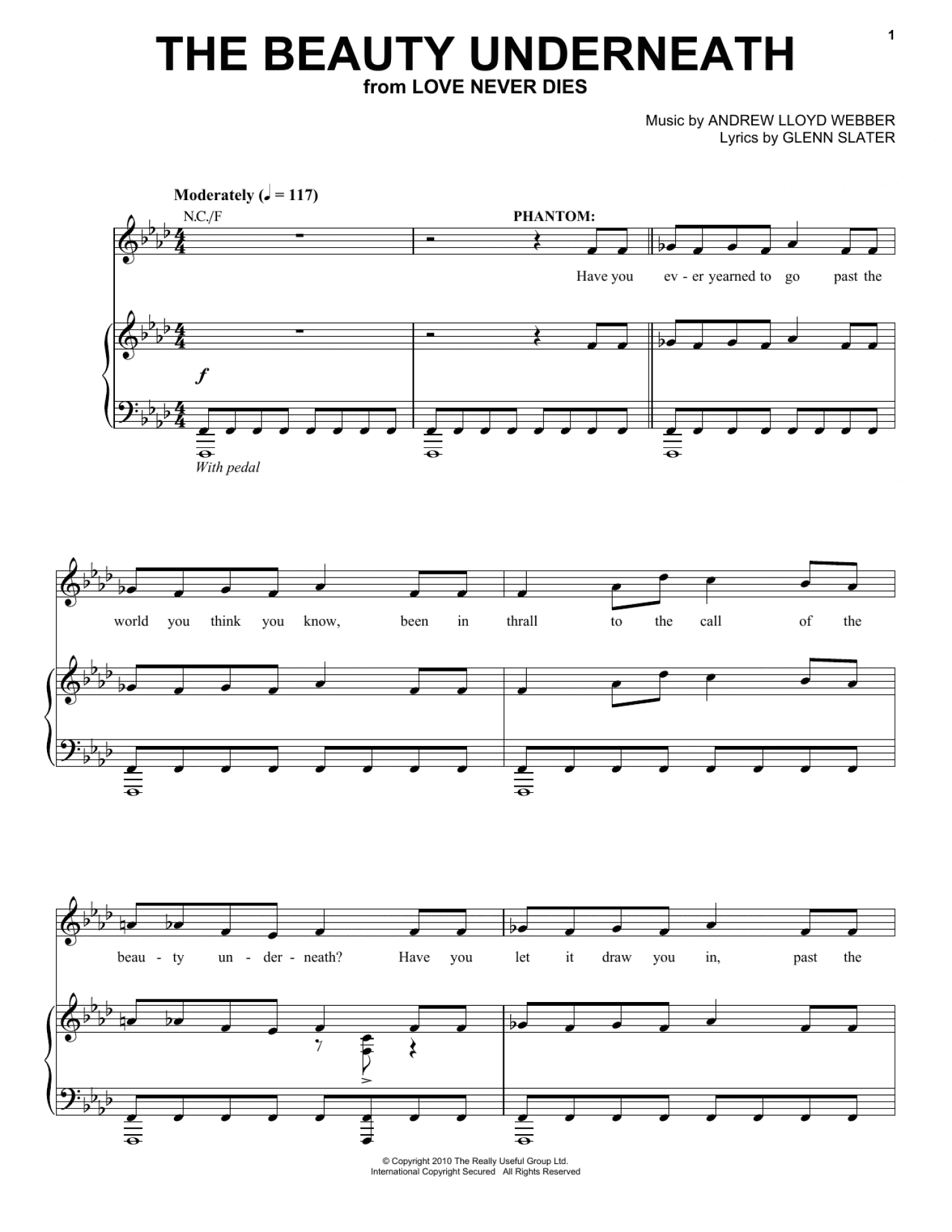 The Beauty Underneath (Piano, Vocal & Guitar Chords (Right-Hand Melody))