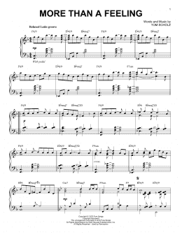 page one of More Than A Feeling [Jazz version] (Piano Solo)