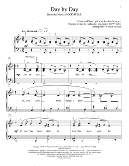 page one of Day By Day (from Godspell) (arr. William Gillock) (Educational Piano)