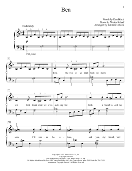 page one of Ben (Educational Piano)