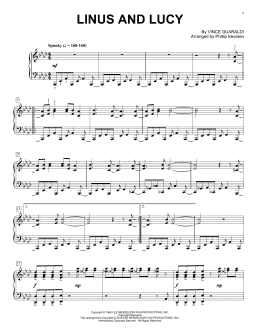 page one of Linus And Lucy (arr. Phillip Keveren) (Piano Solo)
