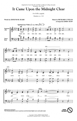page one of It Came Upon The Midnight Clear (SATB Choir)