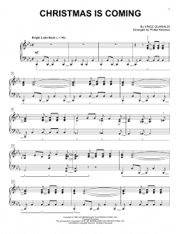 page one of Christmas Is Coming (arr. Phillip Keveren) (Piano Solo)
