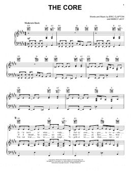 page one of The Core (Piano, Vocal & Guitar Chords (Right-Hand Melody))