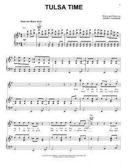 page one of Tulsa Time (Piano, Vocal & Guitar Chords (Right-Hand Melody))