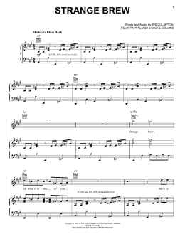 page one of Strange Brew (Piano, Vocal & Guitar Chords (Right-Hand Melody))