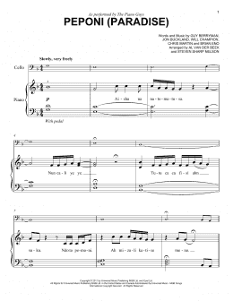 page one of Peponi (Paradise) (Easy Piano)