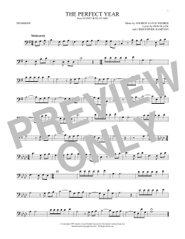 page one of The Perfect Year (from Sunset Boulevard) (Trombone Solo)