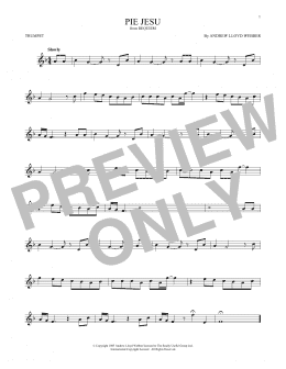 page one of Pie Jesu (from Requiem) (Trumpet Solo)