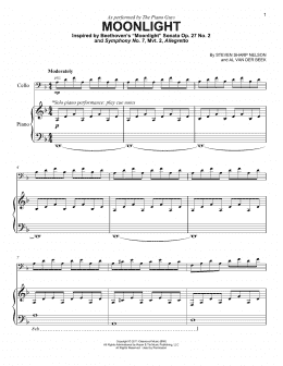 page one of Moonlight (Easy Piano)