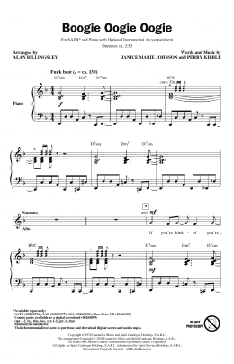 page one of Boogie Oogie Oogie (arr. Alan Billingsley) (SATB Choir)
