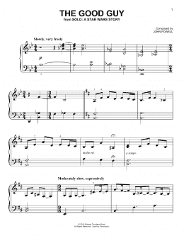 page one of The Good Guy (from Solo: A Star Wars Story) (Easy Piano)