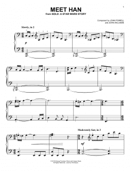page one of Meet Han (from Solo: A Star Wars Story) (Easy Piano)