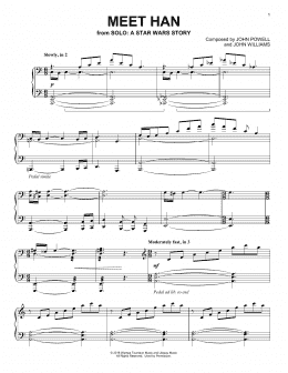 page one of Meet Han (from Solo: A Star Wars Story) (Piano Solo)