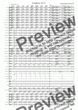 page one of Symphony No 23 1st movement
