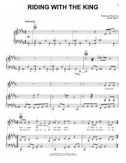 page one of Riding With The King (Piano, Vocal & Guitar Chords (Right-Hand Melody))