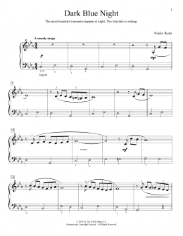 page one of Dark Blue Night (Educational Piano)