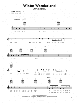 page one of Winter Wonderland (Easy Guitar)