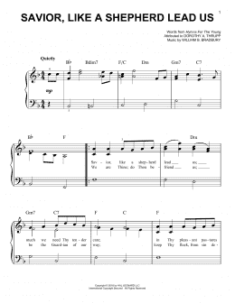 page one of Savior, Like A Shepherd Lead Us (Easy Piano)