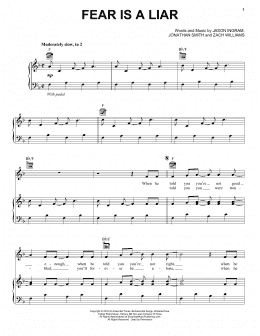 page one of Fear Is A Liar (Piano, Vocal & Guitar Chords (Right-Hand Melody))