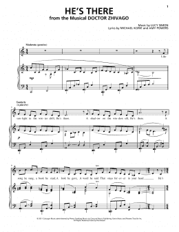 page one of He's There (Piano & Vocal)