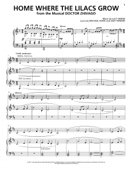 page one of Home Where The Lilacs Grow (Piano & Vocal)