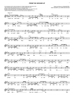 page one of From The Ground Up (Lead Sheet / Fake Book)
