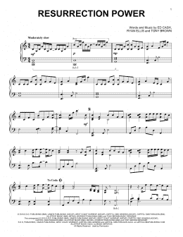 page one of Resurrection Power (Piano Solo)