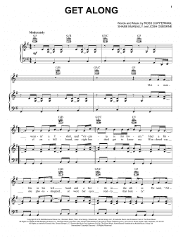 page one of Get Along (Piano, Vocal & Guitar Chords (Right-Hand Melody))