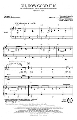 page one of Oh, How Good It Is (arr. Keith Christopher) (SATB Choir)