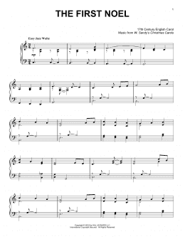 page one of The First Noel [Jazz version] (Piano Solo)