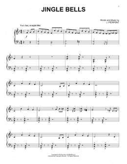 page one of Jingle Bells [Jazz version] (Piano Solo)