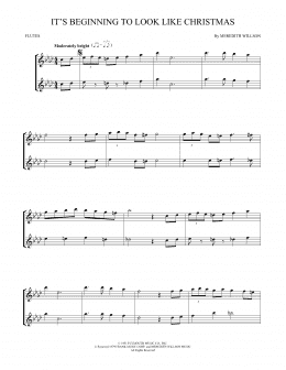 page one of It's Beginning To Look Like Christmas (Flute Duet)