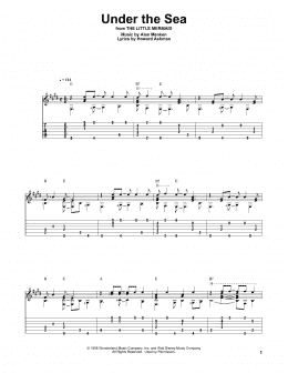 page one of Under The Sea (Solo Guitar Tab)