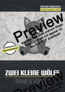 page one of Zwei kleine Wölfe