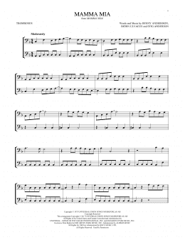 page one of Mamma Mia (Trombone Duet)