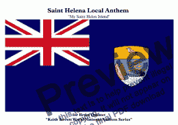 page one of Saint Helena Local Anthem ''My Saint Helena Island'' for Brass Quintet