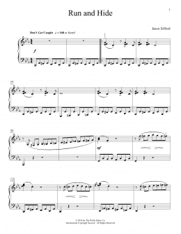page one of Run And Hide (Educational Piano)