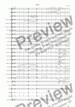 page one of Suite For Military Band (2nd Mvt.)
