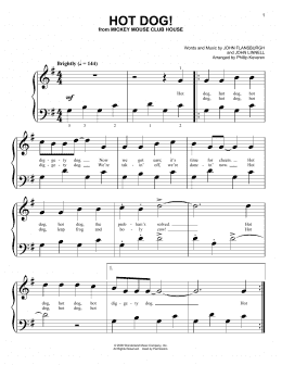 page one of Hot Dog! (arr. Phillip Keveren) (Big Note Piano)