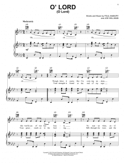 page one of O' Lord (Piano, Vocal & Guitar Chords (Right-Hand Melody))