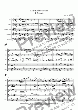 page one of Lady Radnor's Suite  I. Prelude