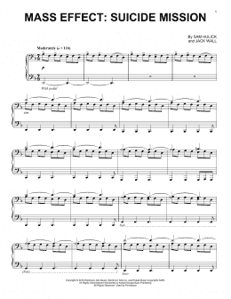 page one of Mass Effect: Suicide Mission (Piano Solo)