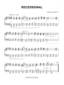 page one of Recessional (Piano Solo)