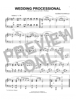 page one of Wedding Processional (Piano Solo)