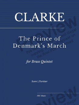 page one of The Prince of Denmarks March