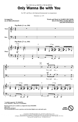 page one of Only Wanna Be With You (arr. Alan Billingsley) (TB Choir)