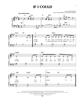 page one of If I Could (Easy Piano)